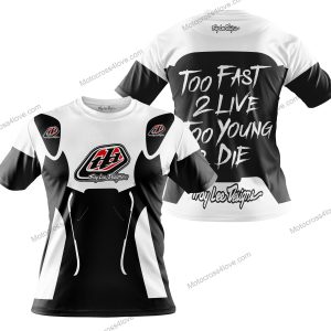 TOO FAST TO LIVE TOO YOUNG TO DIE - TROY LEE DESIGNS - WHITE - T-SHIRT