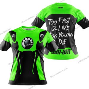 TOO FAST TO LIVE TOO YOUNG TO DIE - CAN AM - GREEN - T-SHIRT