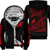 PREMIUM JUST FCKN GONNA SEND IT – CUSTOM NAME – ALPINESTARS – RED BLACK - FLEECE ZIP HOODIE