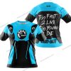 TOO FAST TO LIVE TOO YOUNG TO DIE - CAN AM - SKY BLUE - T-SHIRT