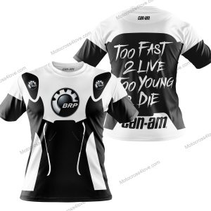 TOO FAST TO LIVE TOO YOUNG TO DIE - CAN AM - WHITE - T-SHIRT