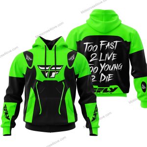 TOO FAST TO LIVE TOO YOUNG TO DIE - FLY RACING - GREEN