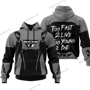 TOO FAST TO LIVE TOO YOUNG TO DIE - FLY RACING - GREY