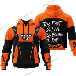 TOO FAST TO LIVE TOO YOUNG TO DIE - FLY RACING - ORANGE