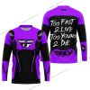 TOO FAST TO LIVE TOO YOUNG TO DIE - FLY RACING - PURPLE - JERSEY