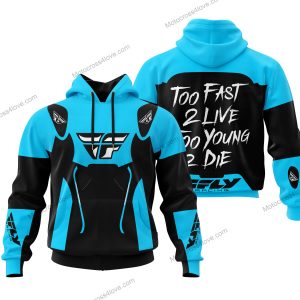 TOO FAST TO LIVE TOO YOUNG TO DIE - FLY RACING - SKY BLUE