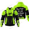 TOO FAST TO LIVE TOO YOUNG TO DIE - FOX RACING - NEON