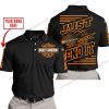 PREMIUM JUST FCKN GONNA SEND IT – CUSTOM NAME – HARLEY DAVIDSON – ORANGE BLACK - POLO SHIRT