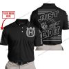 PREMIUM JUST FCKN GONNA SEND IT – CUSTOM NAME – HUSQVARNA – GREY BLACK - POLO SHIRT