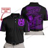 PREMIUM JUST FCKN GONNA SEND IT – CUSTOM NAME – HUSQVARNA – PURPLE BLACK - POLO SHIRT