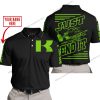 PREMIUM JUST FCKN GONNA SEND IT – CUSTOM NAME – KAWASAKI – GREEN BLACK - POLO SHIRT