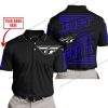 PREMIUM JUST FCKN GONNA SEND IT – CUSTOM NAME – FLY RACING – BLUE BLACK - POLO SHIRT