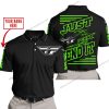 PREMIUM JUST FCKN GONNA SEND IT – CUSTOM NAME – FLY RACING – GREEN BLACK - POLO SHIRT
