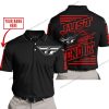 PREMIUM JUST FCKN GONNA SEND IT – CUSTOM NAME – FLY RACING – RED BLACK - POLO SHIRT