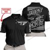 PREMIUM JUST FCKN GONNA SEND IT – CUSTOM NAME – FLY RACING – WHITE BLACK - POLO SHIRT
