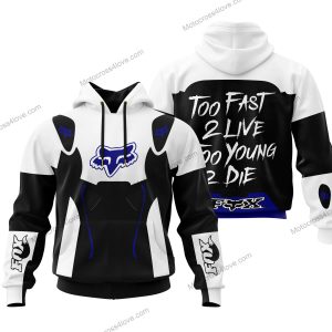 TOO FAST TO LIVE TOO YOUNG TO DIE – FOX RACING – WHITE NAVY