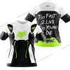 TOO FAST TO LIVE TOO YOUNG TO DIE – FOX RACING – WHITE NEON - T-SHIRT