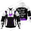 TOO FAST TO LIVE TOO YOUNG TO DIE – FOX RACING – WHITE PURPLE