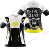 TOO FAST TO LIVE TOO YOUNG TO DIE – FOX RACING – WHITE YELLOW - T-SHIRT