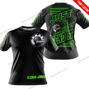 PREMIUM JUST FCKN GONNA SEND IT - CUSTOM NAME - CAN AM - GREEN BLACK - T-SHIRT