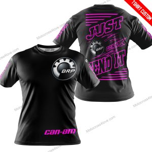 PREMIUM JUST FCKN GONNA SEND IT - CUSTOM NAME - CAN AM - PINK BLACK - T-SHIRT