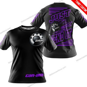 PREMIUM JUST FCKN GONNA SEND IT - CUSTOM NAME - CAN AM - PURPLE BLACK -T-SHIRT