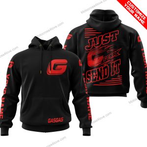 PREMIUM JUST FCKN GONNA SEND IT - CUSTOM NAME - GAS GAS - RED BLACK