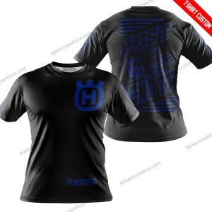 PREMIUM JUST FCKN GONNA SEND IT - CUSTOM NAME - HUSQVARNA - BLUE BLACK - T-SHIRT