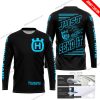 PREMIUM JUST FCKN GONNA SEND IT - CUSTOM NAME - HUSQVARNA - SKY BLUE BLACK - JERSEY