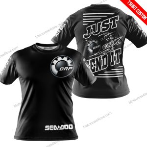 PREMIUM JUST FCKN GONNA SEND IT - CUSTOM NAME - SEA DOO - WHITE BLACK - T-SHIRT