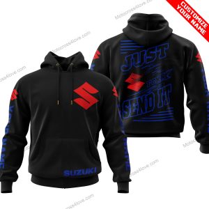 PREMIUM JUST FCKN GONNA SEND IT - CUSTOM NAME - SUZUKI - BLUE BLACK