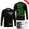 PREMIUM JUST FCKN GONNA SEND IT - CUSTOM NAME - FLY RACING - GREEN BLACK - JERSEY