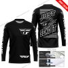 PREMIUM JUST FCKN GONNA SEND IT - CUSTOM NAME - FLY RACING - WHITE BLACK - JERSEY