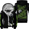 PREMIUM JUST FCKN GONNA SEND IT – CUSTOM NAME – CAN AM – GREEN 1 BLACK - FLEECE ZIP HOODIE