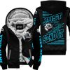 PREMIUM JUST FCKN GONNA SEND IT – CUSTOM NAME – CAN AM – SKY BLUE BLACK - FLEECE ZIP HOODIE