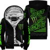 PREMIUM JUST FCKN GONNA SEND IT - CUSTOM NAME - MONSTER ENERGY - GREEN BLACK - FLEECE ZIP HOODIE