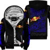 PREMIUM JUST FCKN GONNA SEND IT - CUSTOM NAME - RED BULL - BLUE BLACK - FLEECE ZIP HOODIE