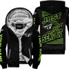 PREMIUM JUST FCKN GONNA SEND IT - CUSTOM NAME - FLY RACING - GREEN 1 BLACK - FLEECE ZIP HOODIE