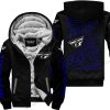 PREMIUM JUST FCKN GONNA SEND IT - CUSTOM NAME - FLY RACING - NAVY BLACK - FLEECE ZIP HOODIE