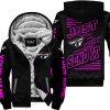 PREMIUM JUST FCKN GONNA SEND IT - CUSTOM NAME - FLY RACING - PINK BLACK - FLEECE ZIP HOODIE