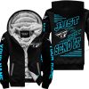 PREMIUM JUST FCKN GONNA SEND IT - CUSTOM NAME - FLY RACING - SKY BLUE BLACK - FLEECE ZIP HOODIE