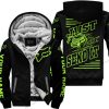 PREMIUM JUST FCKN GONNA SEND IT - CUSTOM NAME - FOX RACING - GREEN 1 BLACK - FLEECE ZIP HOODIE
