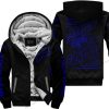 PREMIUM JUST FCKN GONNA SEND IT - CUSTOM NAME - FOX RACING - NAVY BLACK - FLEECE ZIP HOODIE