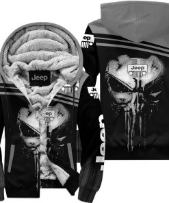 Punisher Jeep - Limited Edition Fleece Zip Hoodie – Grey