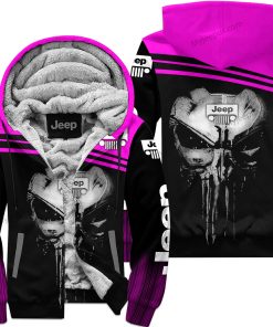 Punisher Jeep - Limited Edition Fleece Zip Hoodie – Pink