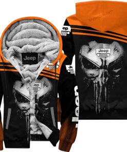 Punisher Jeep - Limited Edition Fleece Zip Hoodie – Orange