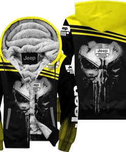 Punisher Jeep - Limited Edition Fleece Zip Hoodie – Yellow