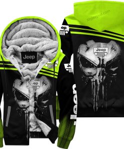 Punisher Jeep - Limited Edition Fleece Zip Hoodie – Neon