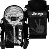 The Wave Jeep - Limited Edition - Fleece Zip Hoodie - Black Grey - V1