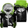 Punisher Jeep - Limited Edition Fleece Zip Hoodie – Green 1